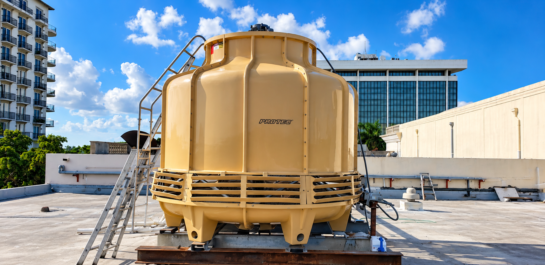 Commercial cooling tower systems