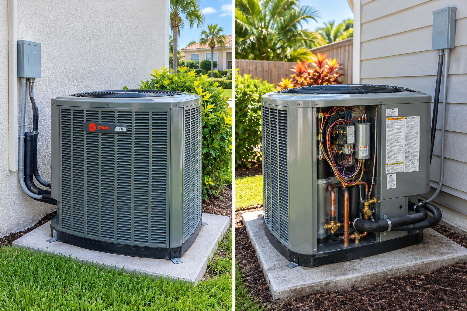 Residential HVAC outdoor condensing unit